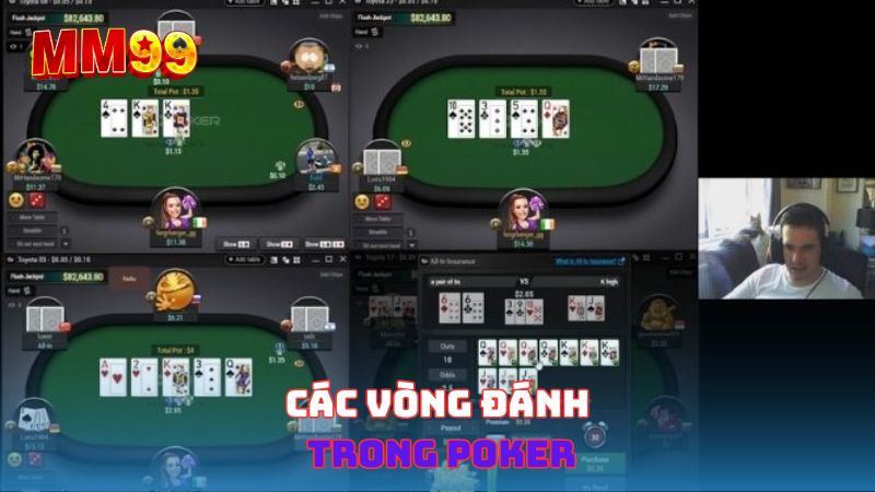 Các vòng đánh trong Poker